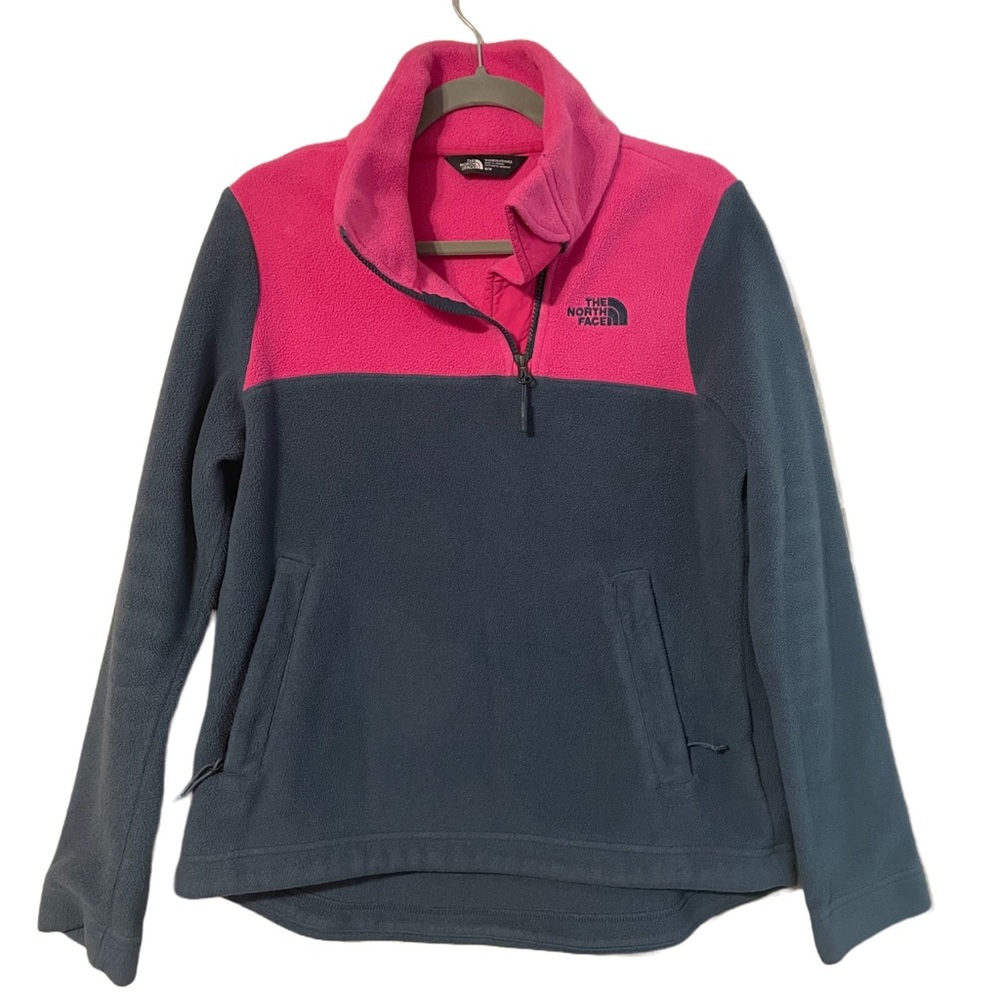 North Face Asymmetrical 1/4 Zip Polartec Fleece Pullover